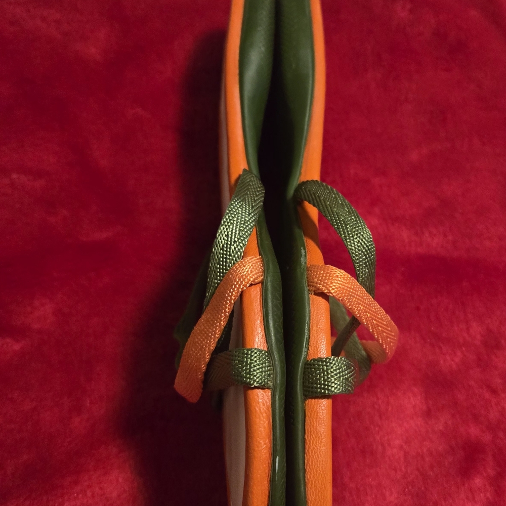 Prada Women's Orange and Green Sandals - Picture 8 of 11